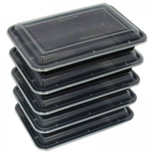 Meal Prep Food Containers - 2 or 3 Compartment & Lids
