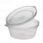 4oz Hinged Clear Plastic Portion Pot